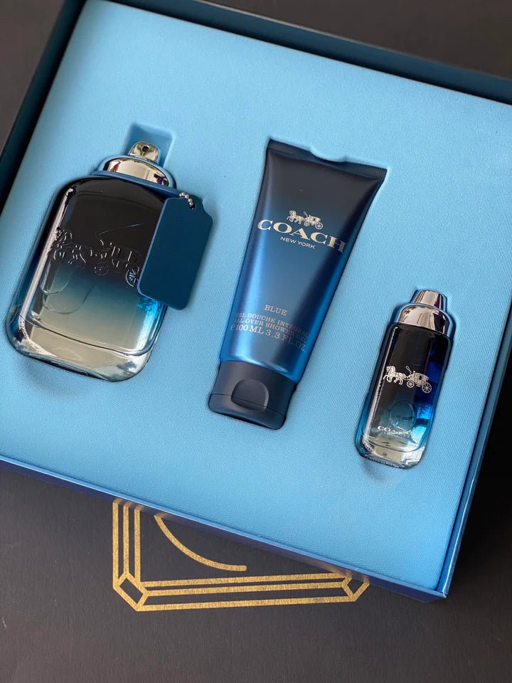 Coach Man Blue Gift Set (Edt 100ml, 15ml, Shower Gel 100ml) Coach Man Blue Gift Set (Edt 100ml, 15ml, Shower Gel 100ml) - Image 1